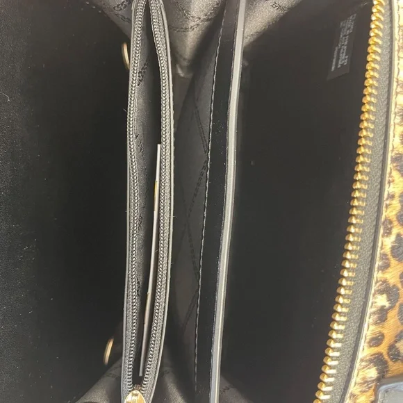 MICHAEL Michael Kors Estelle Leopard Print Calf Hair Satchel - NWT - Picture 6 of 7